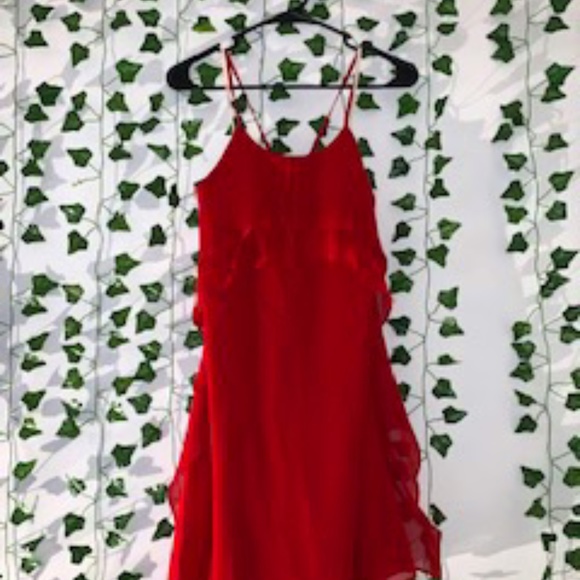 BCBG Strappy Red Dress - Picture 1 of 3